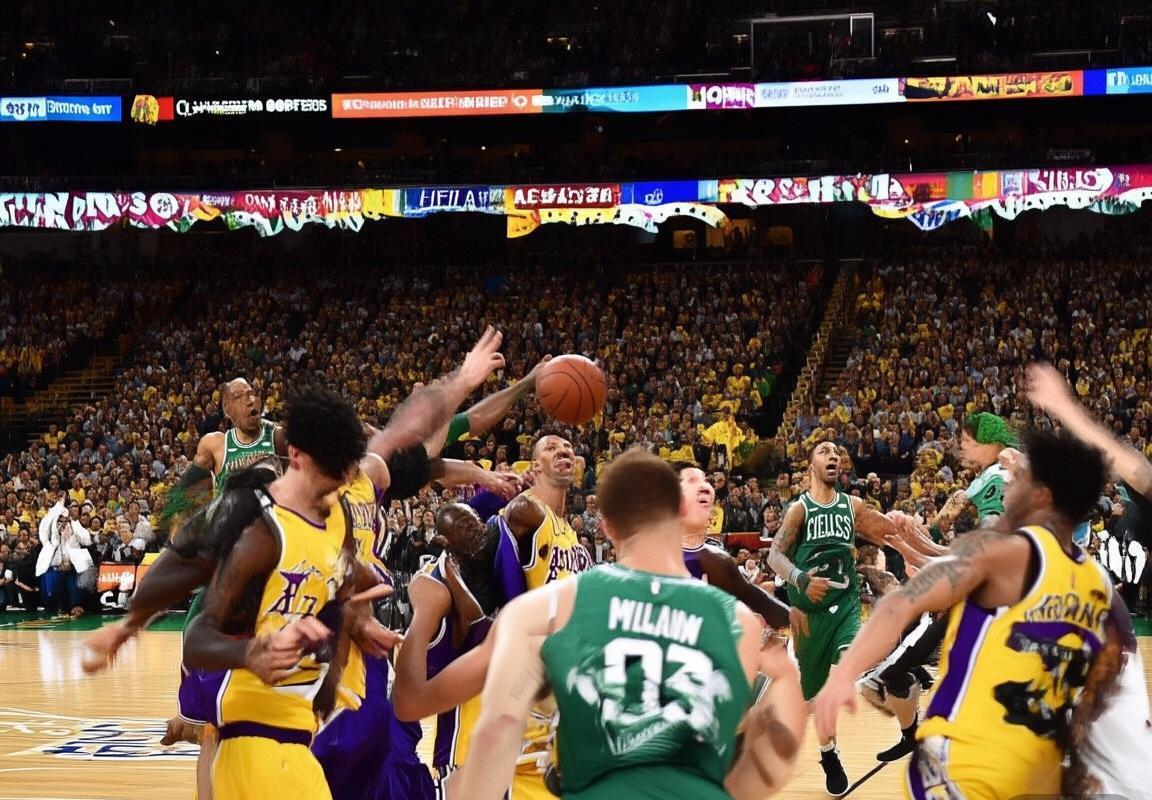 2018湖人vs篮网巅峰对决：詹姆斯与拉塞尔火花碰撞(图1)